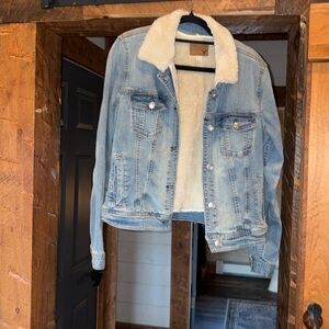 Euc AE throwback Sherpa lined Jean jacket